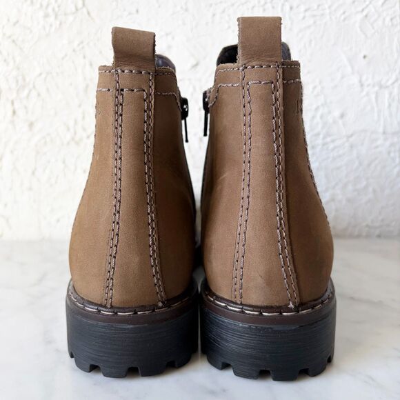 Josef Seibel Chelsea Boot Women's 9 Marta Brown Nubuck Leather Side Zip - Picture 5 of 8